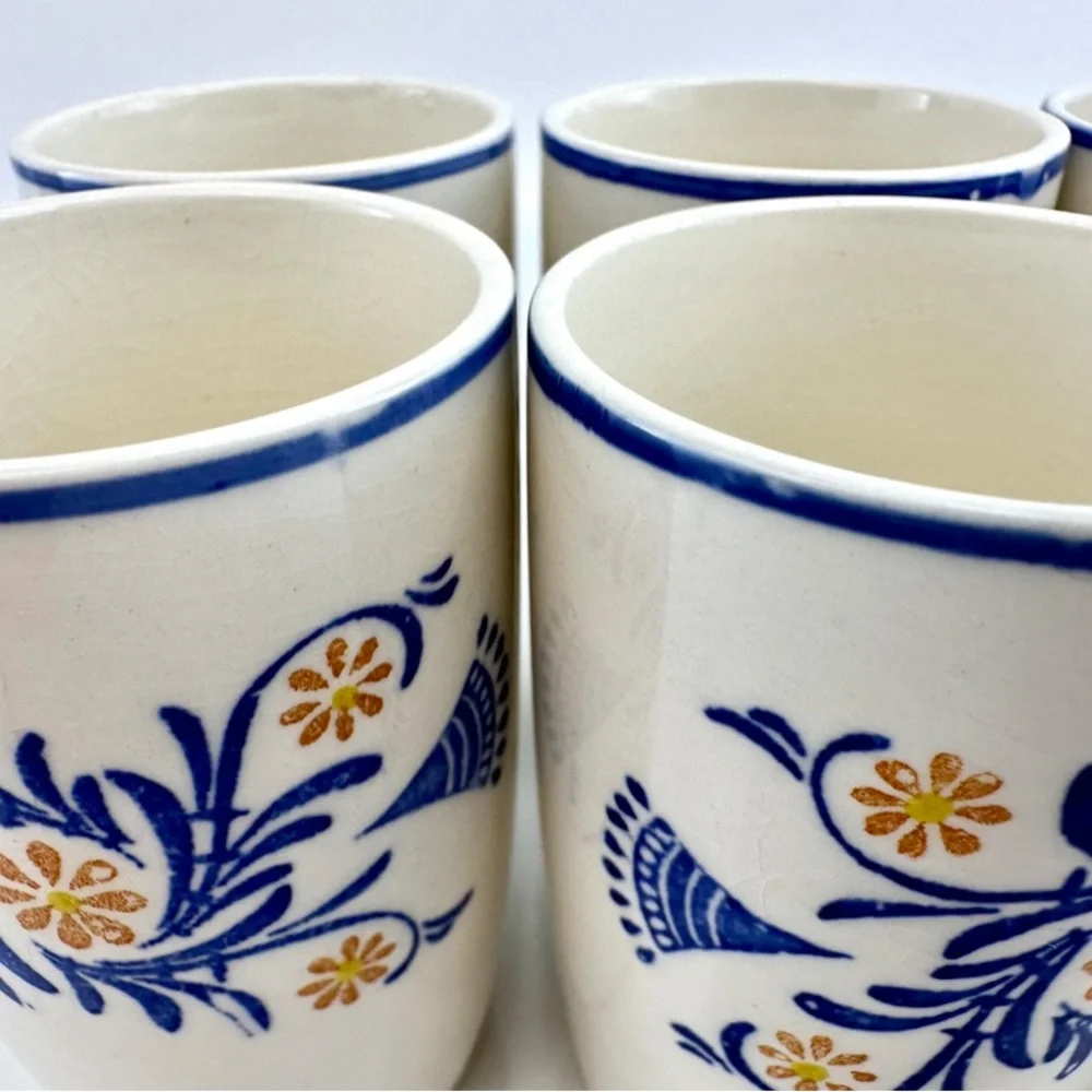 Vintage 1960s Vintage Royal Sealy Japan Blue + White - Picture 8 of 8